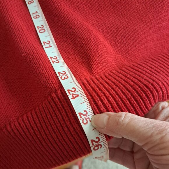 Chaps Mens L 43" Sweater Pullover Unisex Red Polar Bear Winter 100% Cotton - Picture 5 of 11